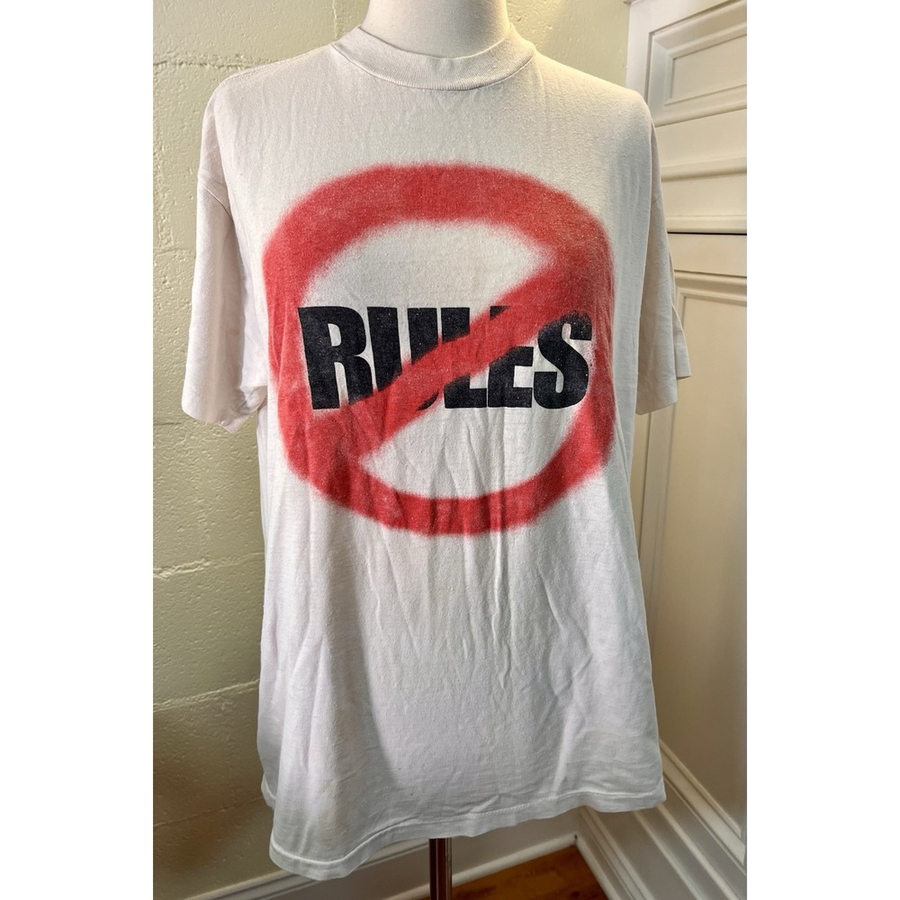 Vintage 90s Kik Tracee No‎ Rules Tour 91-92 T Shirt Size Large Single Stitch